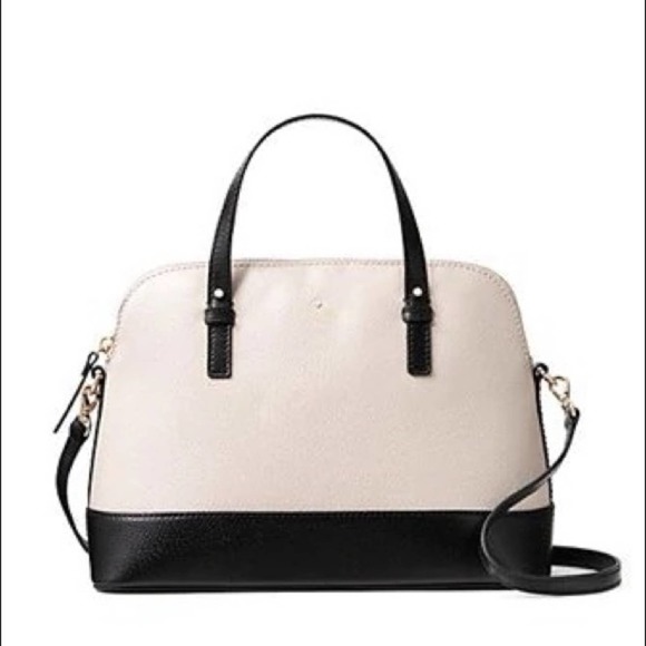 Kate Spade New York Women’s Rachelle Grand Street Colorblock Satchel Cream Black